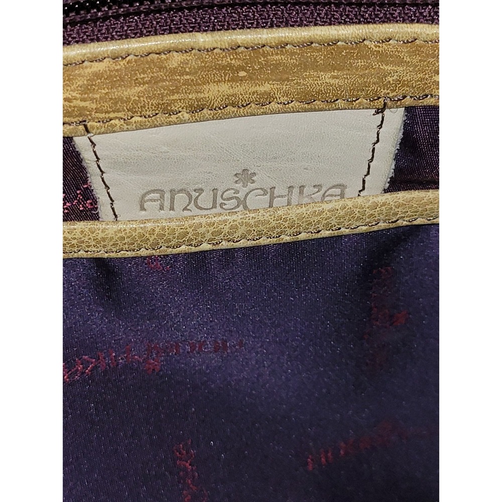 Anuschka Leather Hand Painted Cross Body Adjustable Style Strap Purse/ Bag - Picture 10 of 16